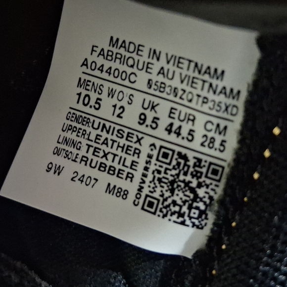 Converse Weapon Mid Black Egret - Size 44.5 EUR / 10.5 US - Premium Leather - A0 - Picture 2 of 10